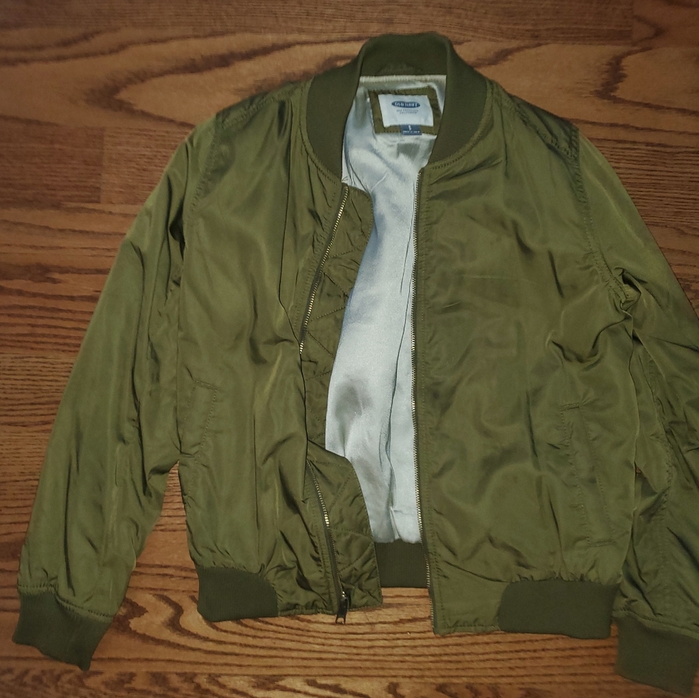 Olive Green Bomber Jacket